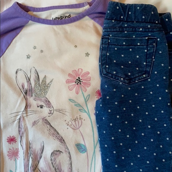 Jumping beans long slv top and jeggings 3T - Picture 10 of 10